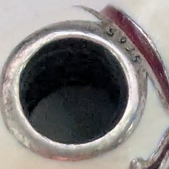 Retired PANDORA 925 ALE Smiling Snowman Enamel Bracelet Charm - Picture 7 of 8